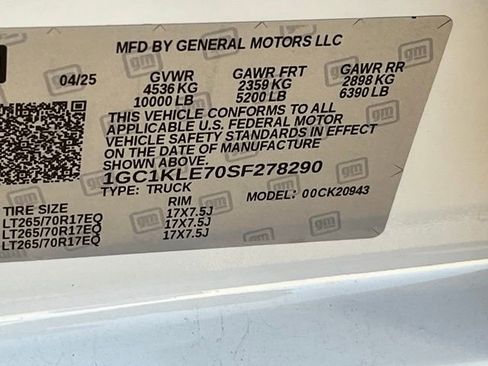 Used 2025 Chevrolet Silverado 2500 W/T w/ WT/CX Safety Package image 32