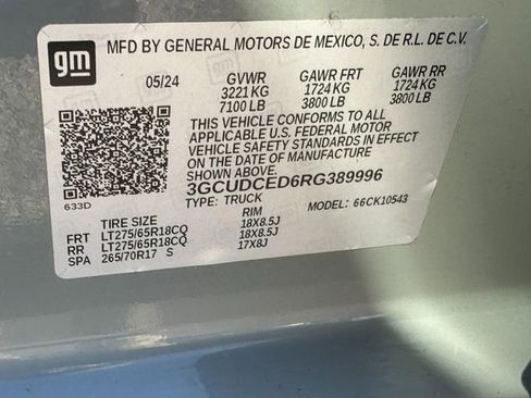 Certified 2024 Chevrolet Silverado 1500 Custom Trail Boss image 21