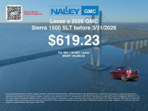 New 2026 GMC Sierra 1500 SLT w/ SLT Premium Plus Package image 3