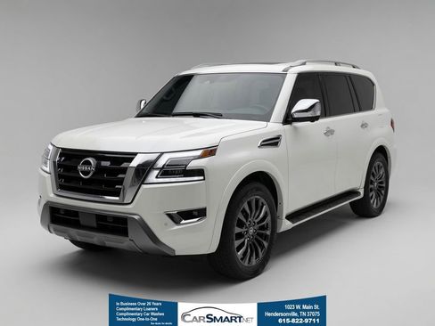 Used 2023 Nissan Armada Platinum w/ Captain's Chairs Package AWD/4WD image 1