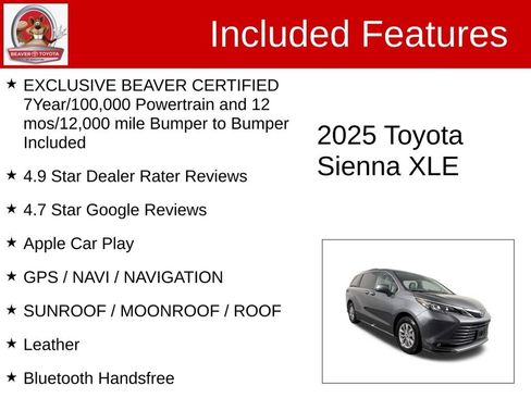 Used 2025 Toyota Sienna XLE FWD image 4