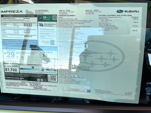 New 2026 Subaru Impreza RS image 14