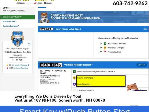 Used 2021 Toyota Tacoma TRD Sport w/ TRD Premium Sport Package image 13