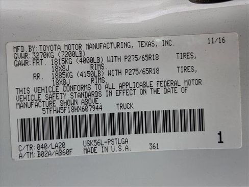 Used 2017 Toyota Tundra Limited w/ Limited Premium Package AWD/4WD image 26