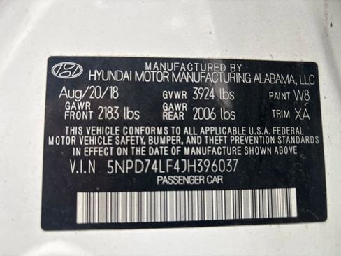 Used 2018 Hyundai Elantra SE w/ SE Connectivity Package 04 image 27