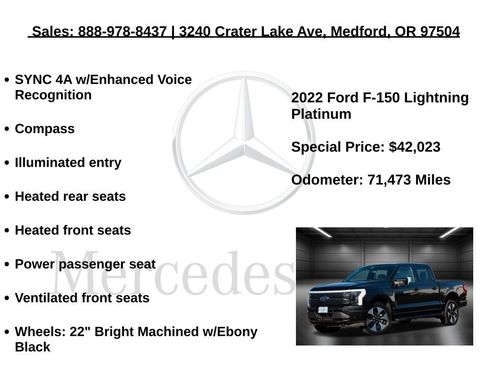 Used 2022 Ford F150 Lightning Platinum image 15