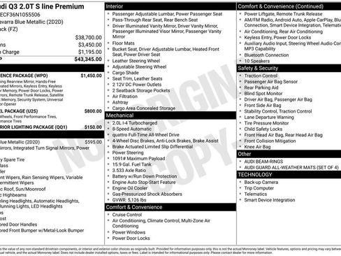 Used 2022 Audi Q3 2.0T Premium w/ Convenience Package image 62