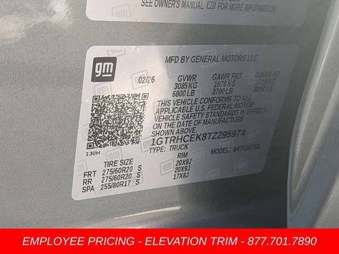 New 2026 GMC Sierra 1500 Elevation w/ Elevation Select Package RWD image 34