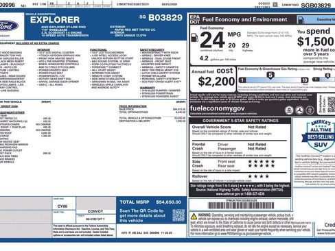 Used 2025 Ford Explorer ST-Line w/ Premium Package RWD image 5