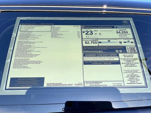 New 2025 Land Rover Range Rover Velar Dynamic SE image 37