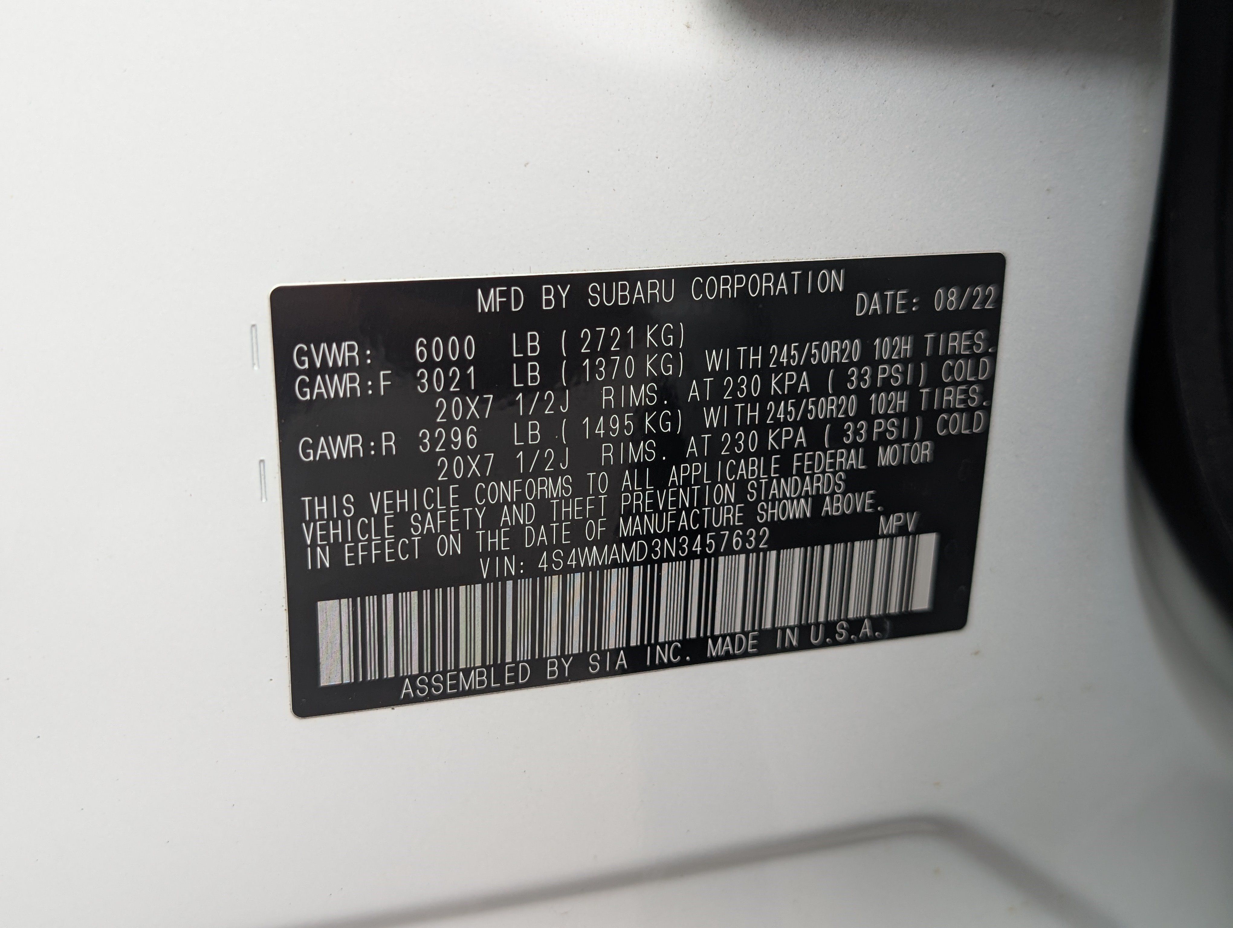 Used 2022 Subaru Ascent Limited AWD/4WD image 37