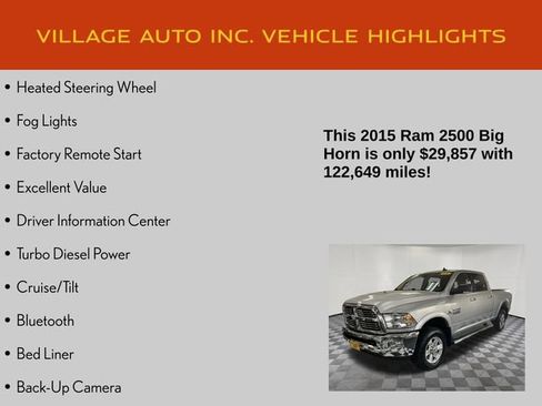 Used 2015 RAM 2500 Big Horn image 14