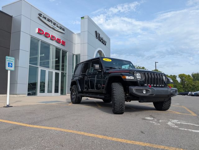Used 2021 Jeep Wrangler Unlimited Rubicon w/ Uconnect 4C Nav & Sound Group AWD/4WD image 3