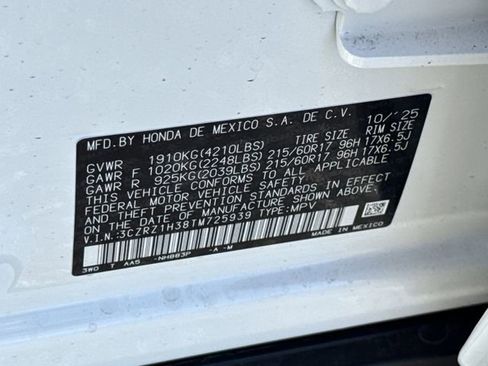 New 2026 Honda HR-V LX image 40