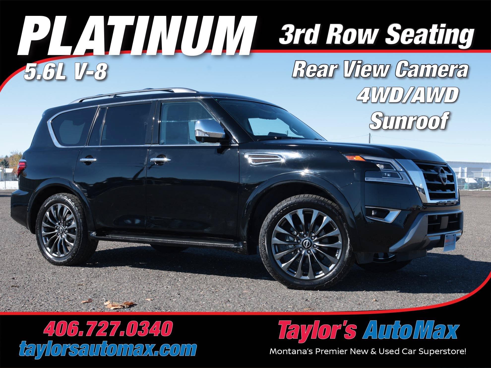 Used 2023 Nissan Armada Platinum w/ Captain's Chairs Package AWD/4WD image 1