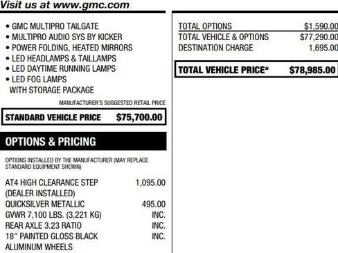 Used 2022 GMC Sierra 1500 AT4X AWD/4WD image 2
