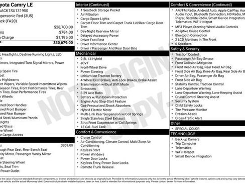 Used 2025 Toyota Camry LE image 6