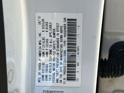 Used 2016 Honda Accord EX image 2