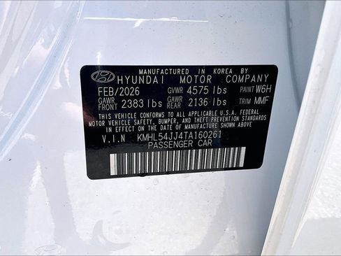 New 2026 Hyundai Sonata Limited FWD image 15