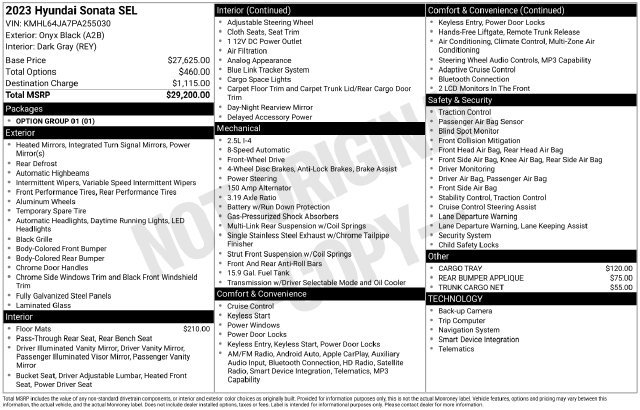 Used 2023 Hyundai Sonata SEL FWD image 8