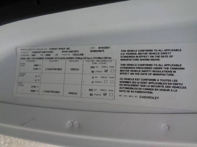 Used 2021 Chevrolet Express 3500 w/ Power Convenience Package RWD image 29