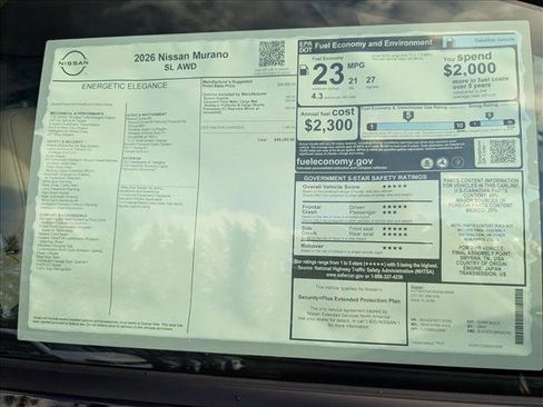 New 2026 Nissan Murano SL image 16