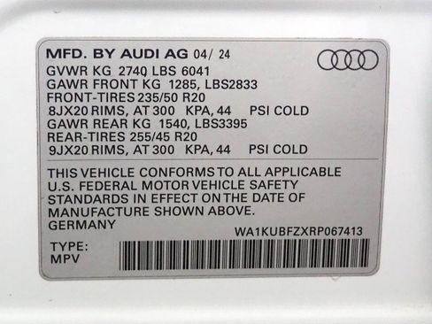 Used 2024 Audi Q4 e-tron Premium w/ Convenience Package AWD/4WD image 62