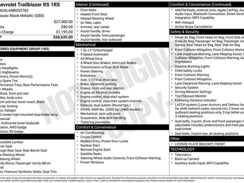 Used 2022 Chevrolet TrailBlazer RS AWD/4WD image 8