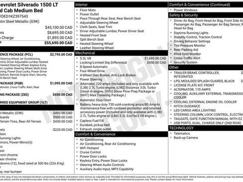 Used 2019 Chevrolet Silverado 1500 LT w/ Convenience Package AWD/4WD image 31