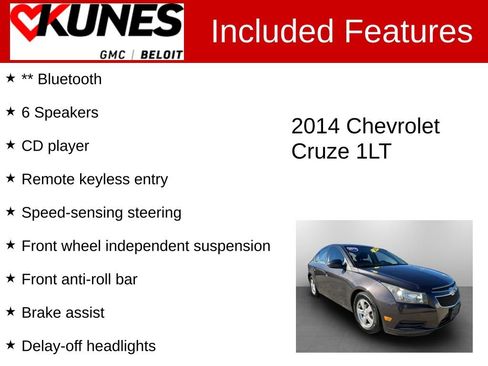 Used 2014 Chevrolet Cruze LT image 2
