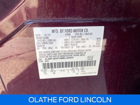 Certified 2021 Lincoln Nautilus Reserve w/ Equipment Group 201A AWD/4WD image 25