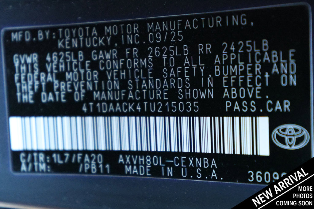 Used 2026 Toyota Camry LE FWD image 12