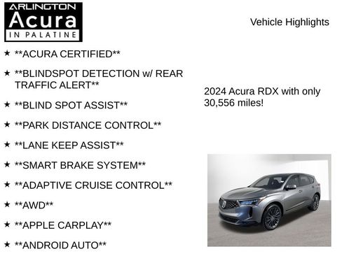 Used 2024 Acura RDX AWD w/ A-Spec & Advance Pkg image 7