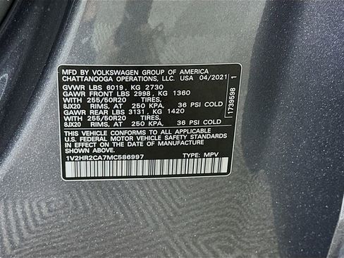 Used 2021 Volkswagen Atlas SE image 34