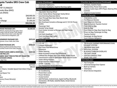 Used 2020 Toyota Tundra SR5 w/ TRD Off-Road Package image 6