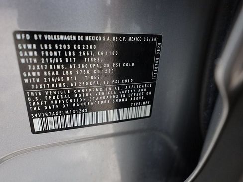 Used 2020 Volkswagen Tiguan S FWD image 33