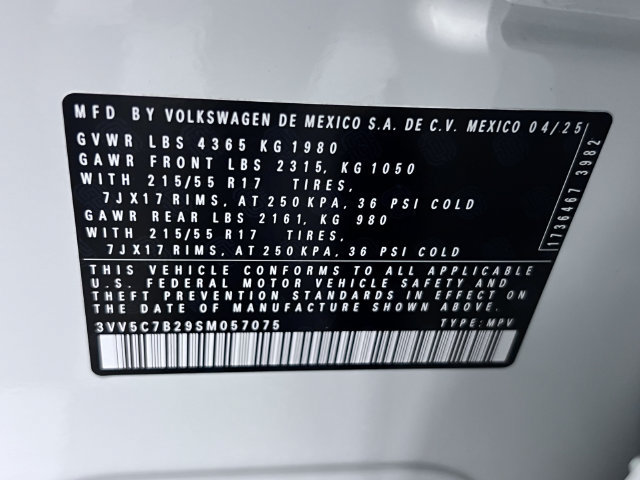 Certified 2025 Volkswagen Taos S FWD image 27