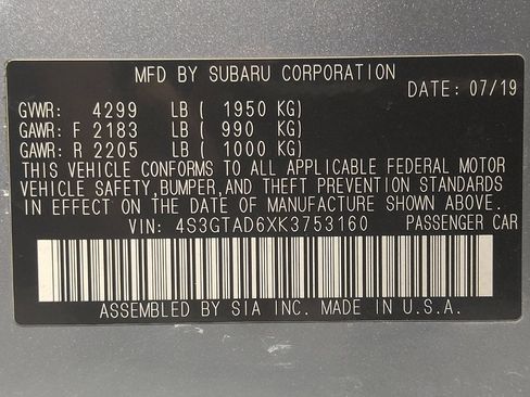 Used 2019 Subaru Impreza 2.0i Premium w/ Eyesight & BSD/Rcta & SRF AWD/4WD image 33