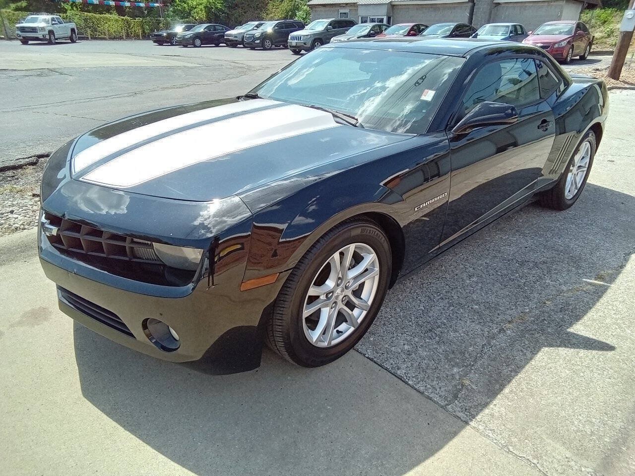 Used 2013 Chevrolet Camaro LS w/ Silver Rally Stripe Package RWD image 1