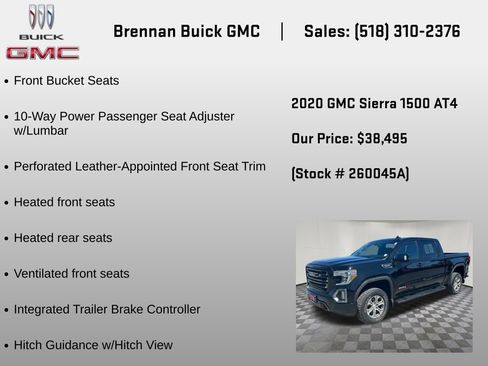 Certified 2020 GMC Sierra 1500 AT4 w/ AT4 Premium Package AWD/4WD image 30