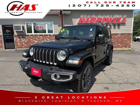 Used 2023 Jeep Wrangler Unlimited Sahara w/ Cold Weather Group AWD/4WD image 1