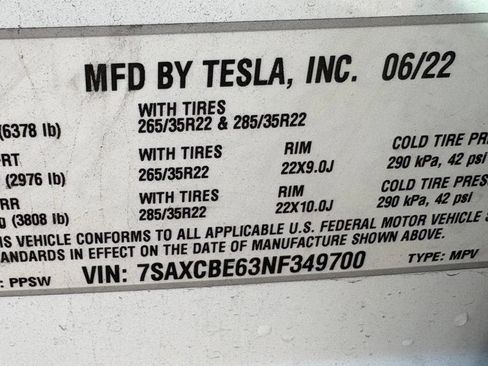 Used 2022 Tesla Model X Plaid AWD/4WD image 26