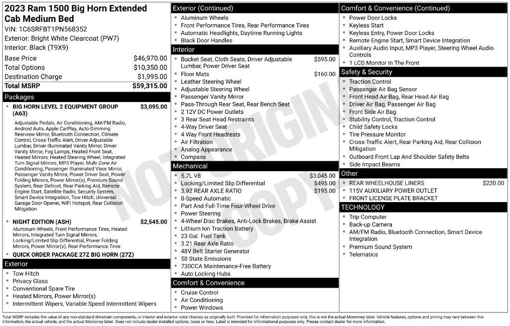 Used 2023 RAM 1500 Big Horn AWD/4WD image 6