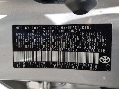 Used 2022 Toyota Corolla SE FWD image 33