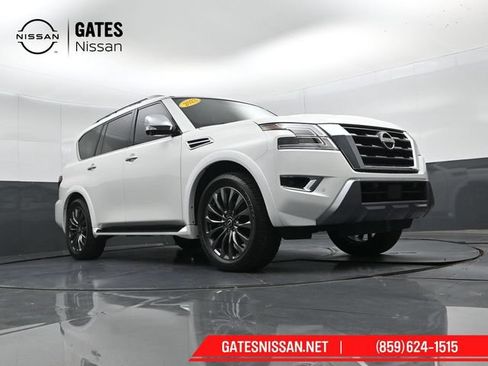 Used 2023 Nissan Armada Platinum w/ Captain's Chairs Package AWD/4WD image 45