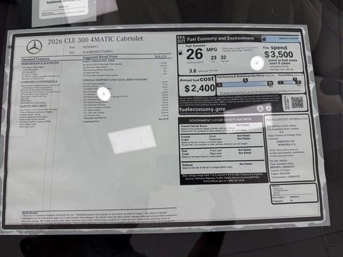New 2026 Mercedes-Benz CLE 300 4MATIC Cabriolet image 4