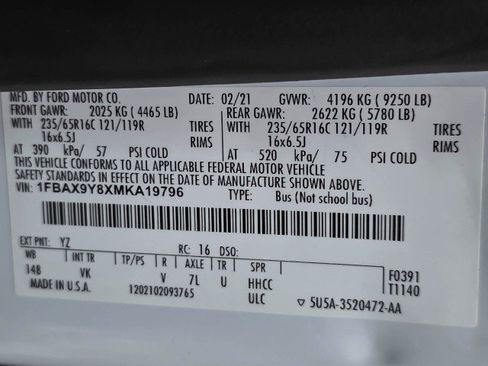 Used 2021 Ford Transit 350 XL AWD/4WD image 35