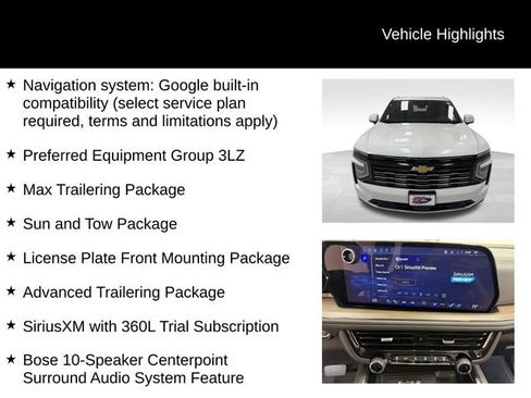 Certified 2025 Chevrolet Tahoe High Country w/ Sun And Tow Package AWD/4WD image 16