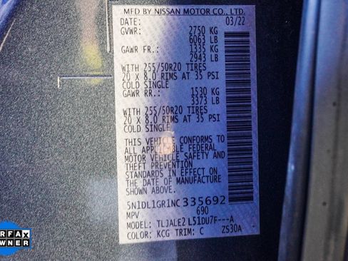 Certified 2022 INFINITI QX60 Sensory w/ Vision Package image 33