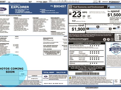 Used 2023 Ford Explorer XLT w/ Equipment Group 202A image 1